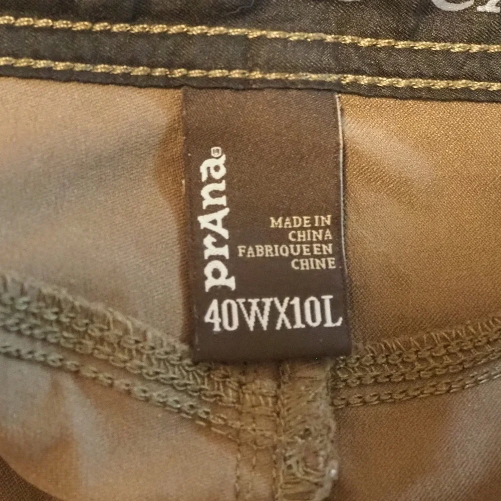 Prana Stretch Zion Cargo Shorts Men's 40x10 Olive Active Outdoor Hiking Fishing